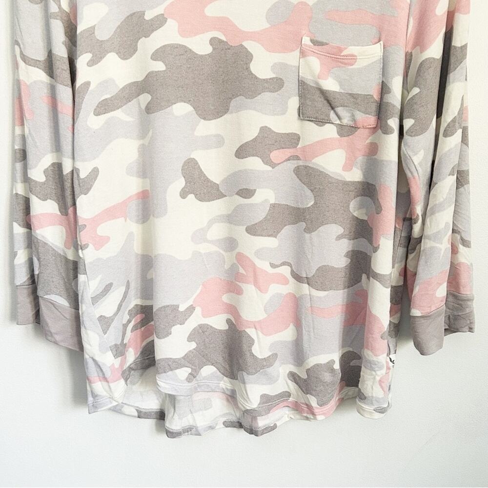 Koolaburra by UGG Army Print Lounge Top Pink Purple Size M - Picture 4 of 9